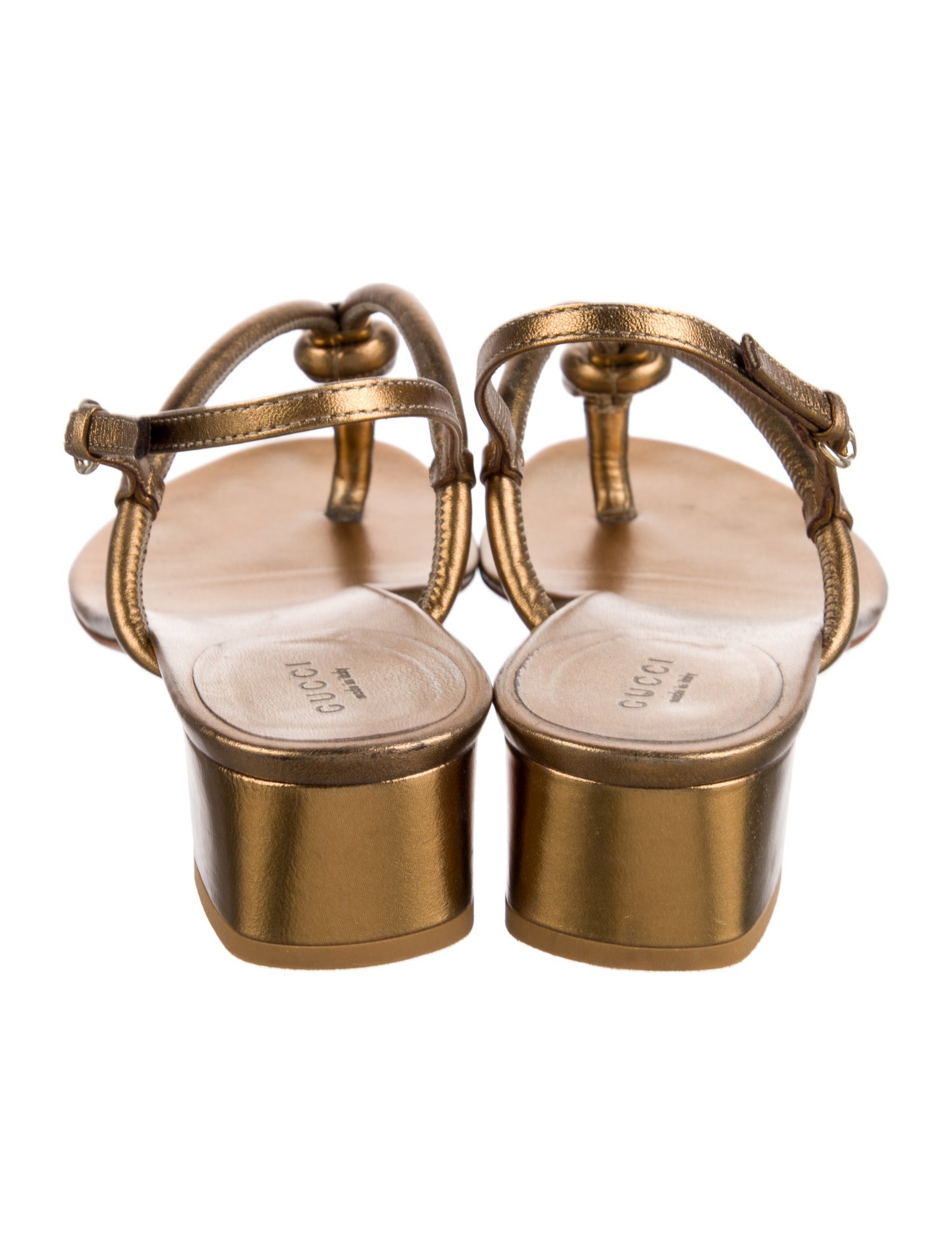 Gucci Leather Slingback Sandals